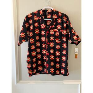 Paul Frank Vintage NWT Devil Julius Monkey Pajama Top Shirt Men's Sz L